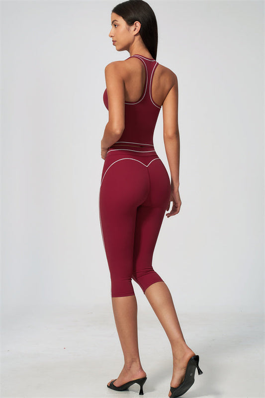 The Amara Tank Top Capri Leggings 2-Piece Set
