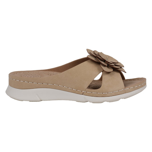 Women's Claire Tan Cushioned Footbed Sandals